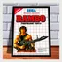 Quadro Decorativo Capa Rambo A4 25x33 Master Sega