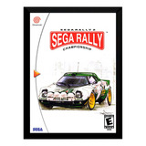 Quadro Decorativo Capa Sega Rally A4 25x33 Cm Dreamcast