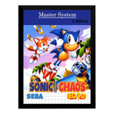 Quadro Decorativo Capa Sonic Chaos A4 25x33 Master Tectoy