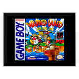Quadro Decorativo Capa Super Mario Land 3 A3 45x33 Game Boy