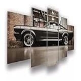 Quadro Decorativo Carro Ford Mustang Gt 500 Garage Hall Bar