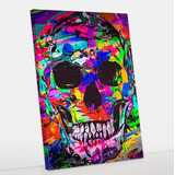 Quadro Decorativo Caveira Canvas 60x90 Foto Paulista
