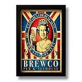 Quadro Decorativo Cerveja Brewco Vintage 33x43 Cm