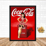 Quadro Decorativo Coca Cola Retro Com