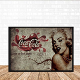 Quadro Decorativo Coca Cola Retro Com