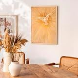 Quadro Decorativo Cristão Gospel Pomba Espírito Santo De Deus Quadro Com Frase Cristã Bíblia Presente Criativo Quadro Com Mensagem Motivacional Motivação Evangélico MOLDURA CRUA 21X30