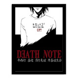 Quadro Decorativo Death Note Emoldurado 33x43cm