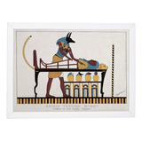 Quadro Decorativo Egito Anubis Mumia 33x24cm