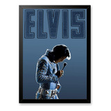 Quadro Decorativo Elvis Presley Arte Poster Com Moldura