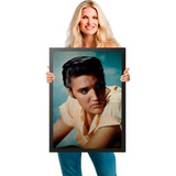 Quadro Decorativo Elvis Presley Foto Moldura A2