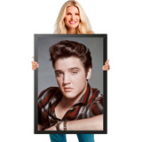 Quadro Decorativo Elvis Presley Foto Rock Moldura A1