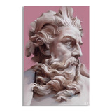 Quadro Decorativo Escultura Grega De Poseidon Grande 80x60