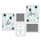 Quadro Decorativo Frases Fé Amor Love Deus Para Sala Quarto