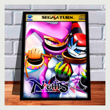 Quadro Decorativo Gamer A4 Nights Into Dreams Sega Saturn