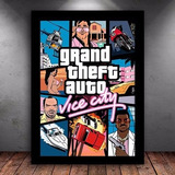 Quadro Decorativo Gamer Gta