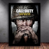 Quadro Decorativo Gamer Poster Call Of Duty World War 2 A3