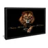 Quadro Decorativo Grande Luxo Leão Frase Motivacional 90x70