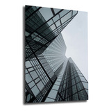 Quadro Decorativo Grande Prédios Espelho Cidade Arquitetura