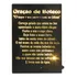 Quadro Decorativo Iluminado C/ Mensagem P/ Área De Churrasco Cor Preto