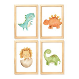 Quadro Decorativo Infantil Dinossauros