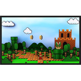 Quadro Decorativo Jogos Super Mario World Ambientes