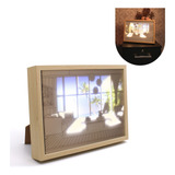 Quadro Decorativo Led Light Painting Seaside Luminária Mar