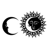 Quadro Decorativo Mandala Sol E Lua