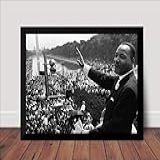 Quadro Decorativo Martin Luther King Foto Historica
