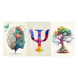 Quadro Decorativo Mosaico Psicologia Psicologo Escritorio