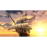 Quadro Decorativo Navio Barco Pirata Caravela