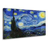 Quadro Decorativo Noite Estrelada Van Gogh