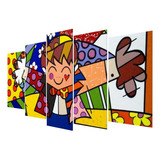 Quadro Decorativo O Abraco Romero Britto