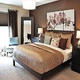 Quadro Decorativo Orquidea Marrom 70x150