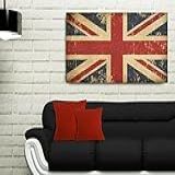 Quadro Decorativo Para Sala Bandeira Inglaterra 55x100