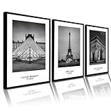 Quadro Decorativo Paris Louvre Torre Eiffel