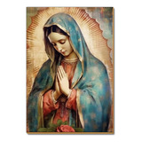 Quadro Decorativo Pintura Da Virgem Maria Rogando Por Nós