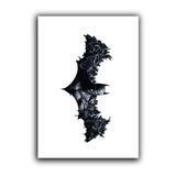 Quadro Decorativo Placa Decorativa Batman Dc Mdf 3mm A4