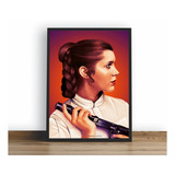 Quadro Decorativo Poste Leia_floremaquin Star Wars Ep1 A3