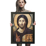 Quadro Decorativo Poster Arte Sacra Jesus Pantocrator A2