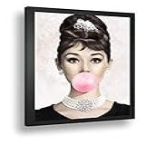 Quadro Decorativo Poster Audrey Hepburn Chiclete