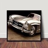 Quadro Decorativo Poster Moldura Carro Retro Vintage P5965