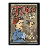 Quadro Decorativo Poster Retro Vintage Tattoo