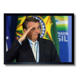 Quadro Decorativo Presidente Jair Bolsonaro Capitão