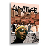 Quadro Decorativo Rap Sabotage Hip Hop 30x42cm A3