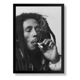 Quadro Decorativo Reggae Bob Marley Poster Grande 42x29cm