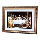 Quadro Decorativo Religioso Santa Ceia Última Ceia A3 Luxo