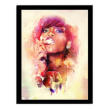 Quadro Decorativo Rihanna Arte