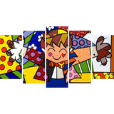 Quadro Decorativo Romero Britto O Abraco