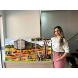 Quadro Decorativo Sala Jantar Capela Arca De Noé Retro 3 P