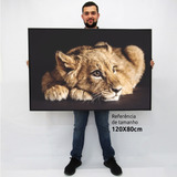 Quadro Decorativo Sala Quarto Tela Canvas 120x80cm Animais